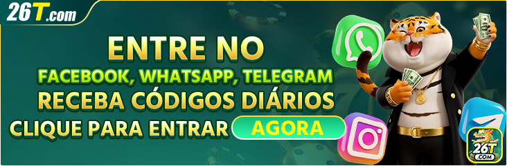 ENTRE NO FACEBOOK WHATSAPP, TELEGRAM RECEBA CODIGOS DIARIOS CLIQUE PARA ENTRAR AGORA